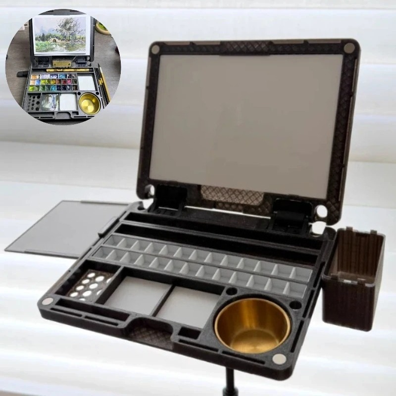 3D Printing Article - 3D Printed Multifunctional Watercolor Paint Box