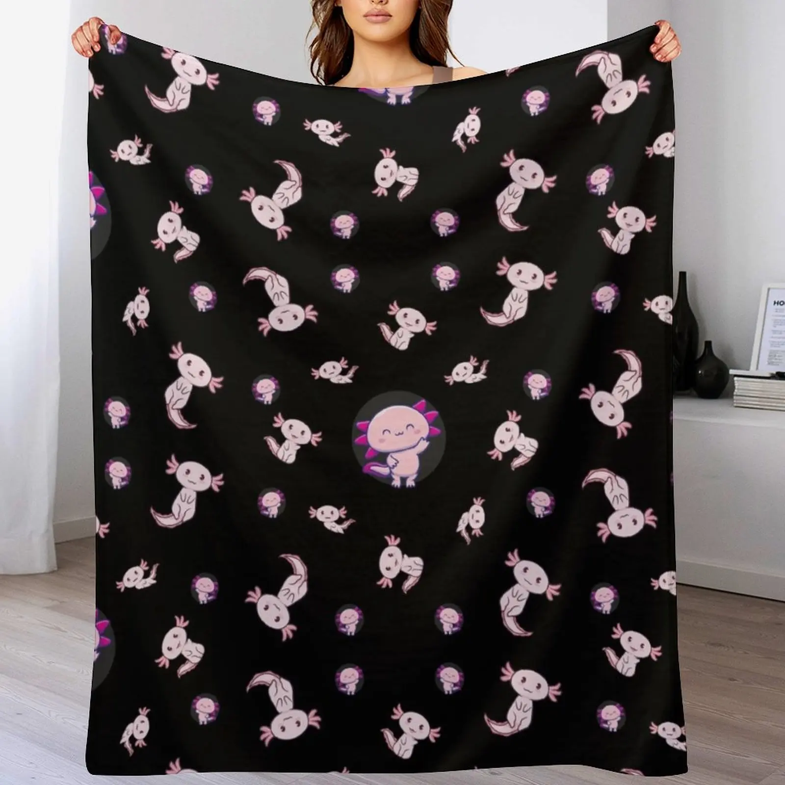 3D Printing Question - i axolotl questions Throw Blanket Fluffy