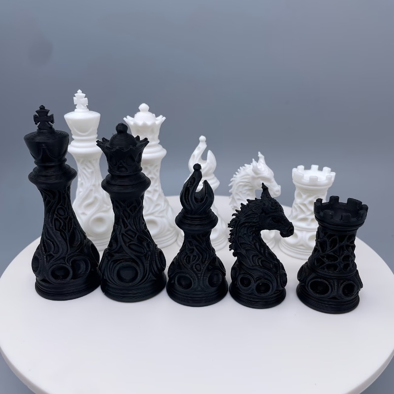 3D Printing Chess - 32pcs 3D Printed Plastic Gothic Revival