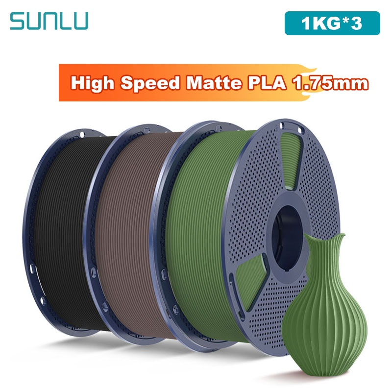 3D Printing Nylon Filament - SUNLU 3KG High Speed Matte PLA