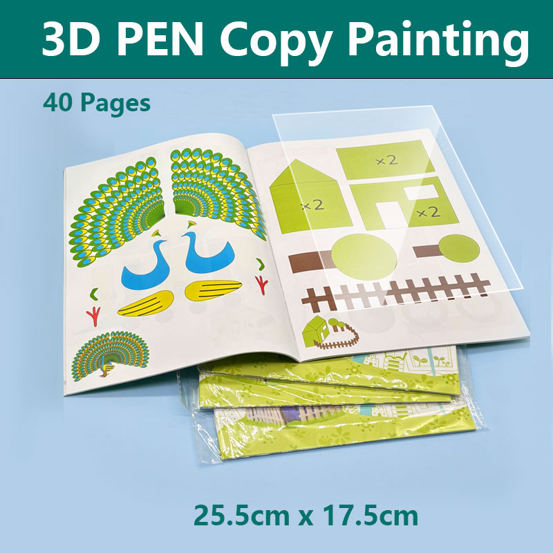 3D Printing Template - 3D Pen Drawing Book with Graphic
