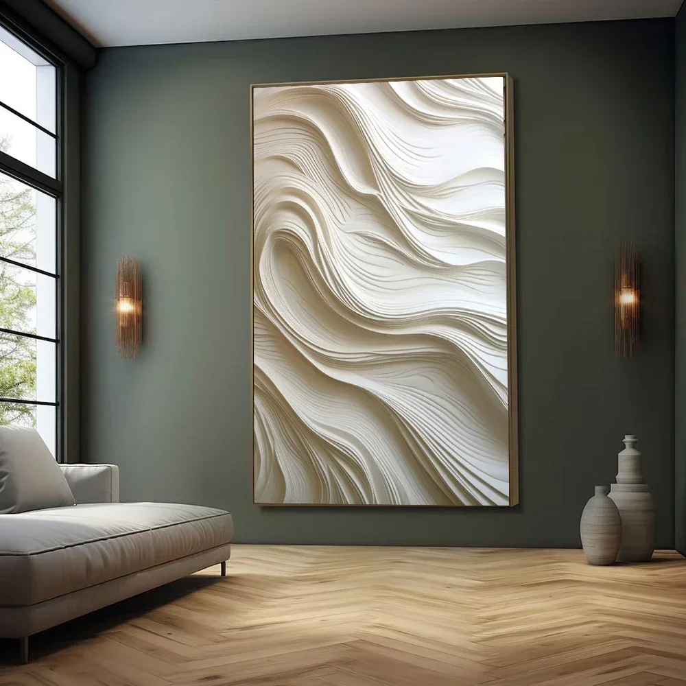 3D Printing Wall - Abstract 3D Textured Canvas Painting 3D