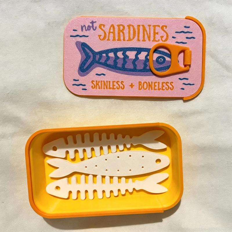 Sardine Tin Jewelry Box 3D Pri - đánh giá và giá 3D Printing Earrings