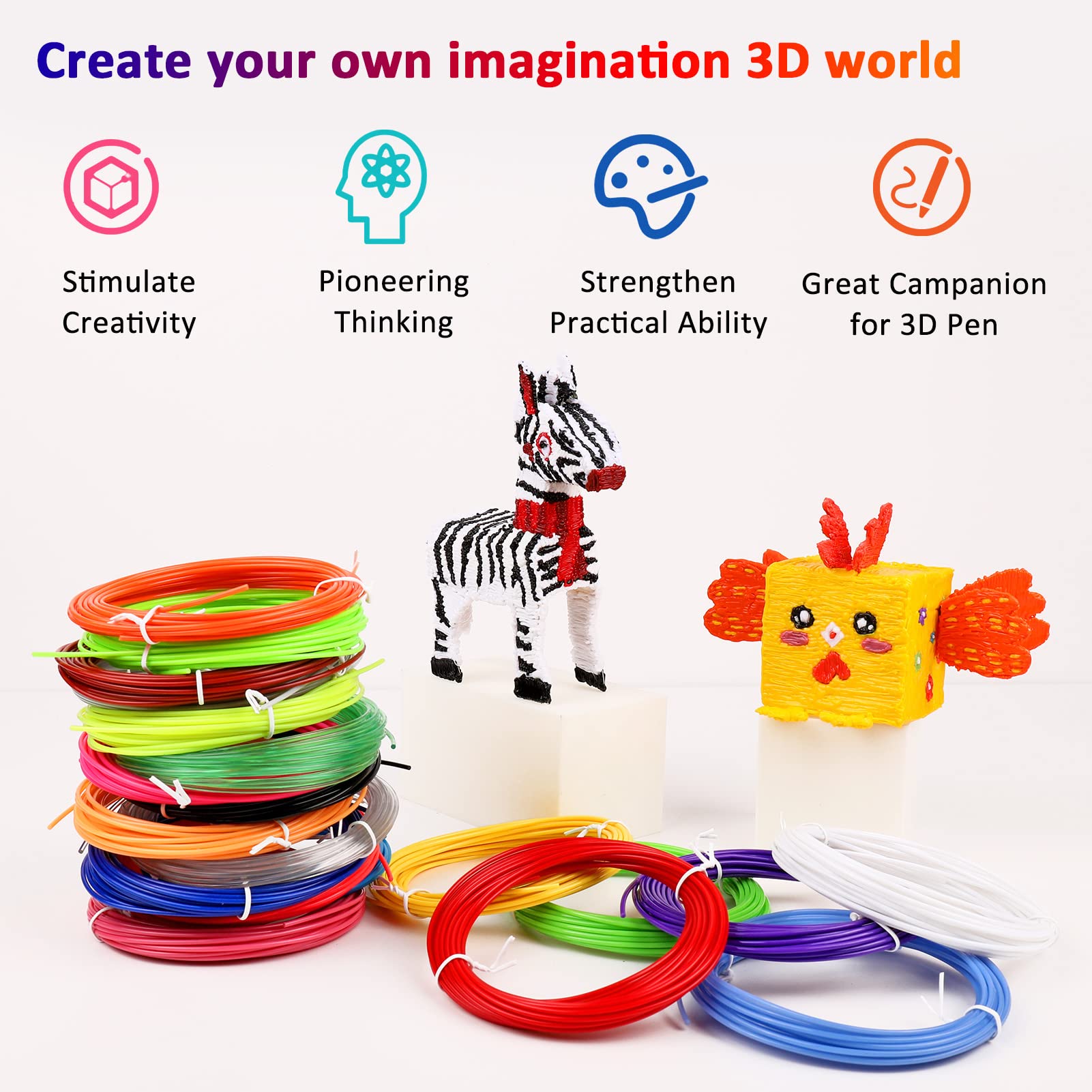 40/32/30 Colors PLA Filament f - đánh giá và giá 3D Printing Nylon Filament