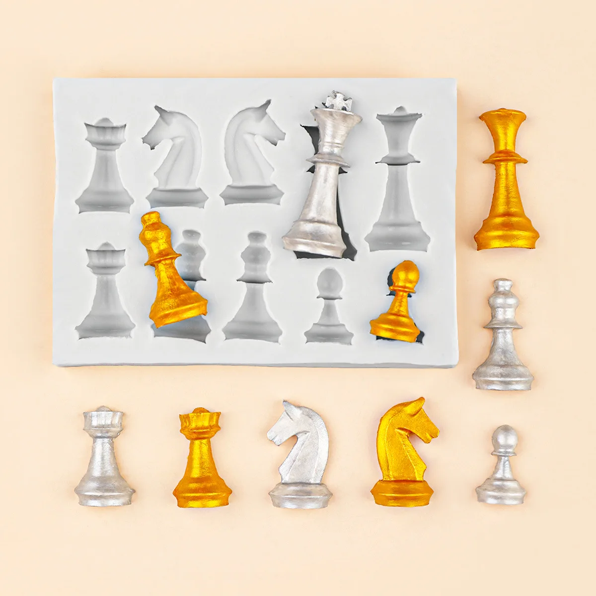 10-hole 3d Chess Silicone Mold - đánh giá và giá 3D Printing Chess