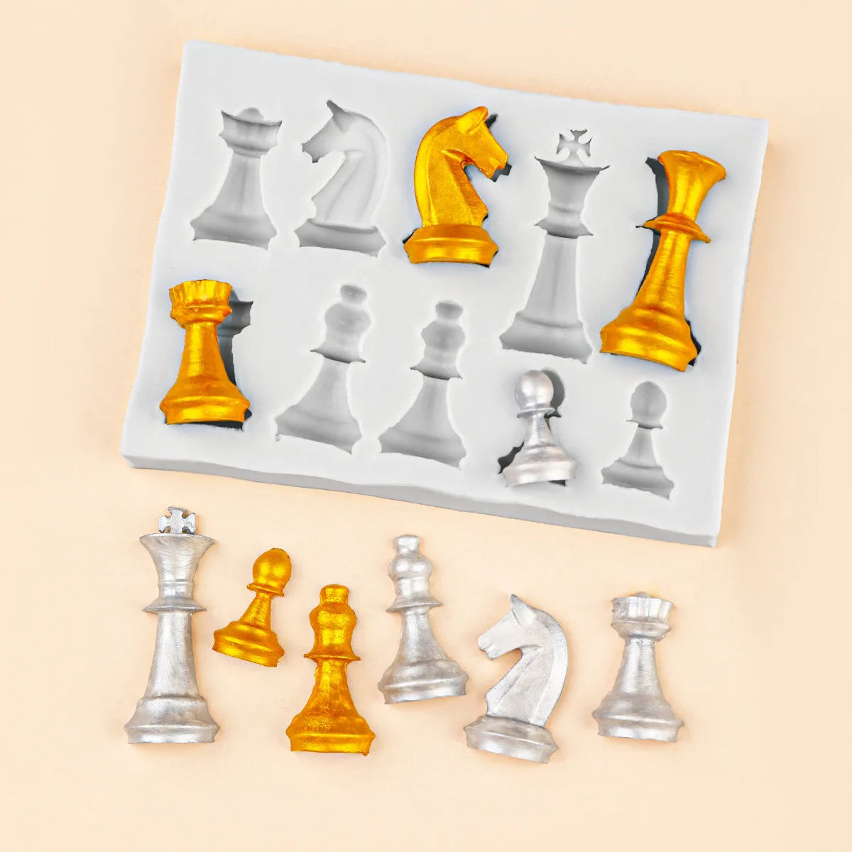 10-hole 3d Chess Silicone Mold - đánh giá và giá 3D Printing Chess