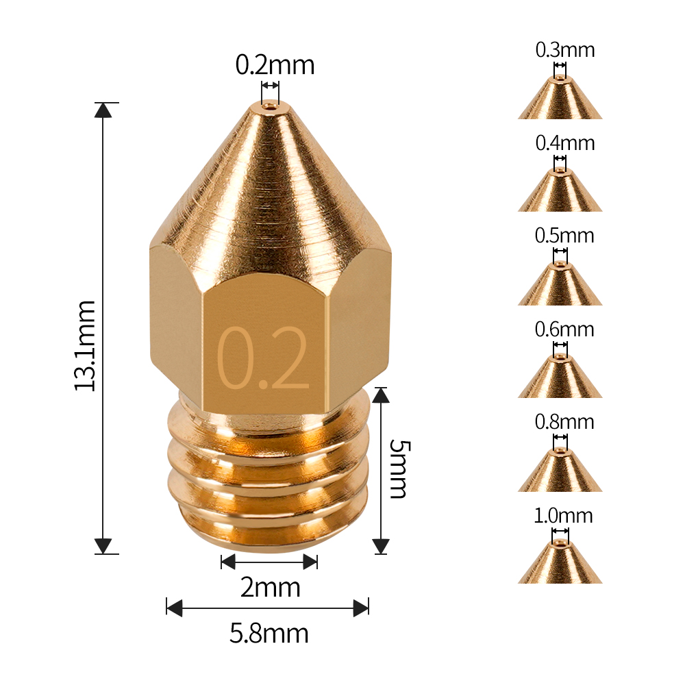 MK7 MK8 Đầu Phun 0.4Mm 0.3Mm 0 - đánh giá và giá 3D Printing Fff