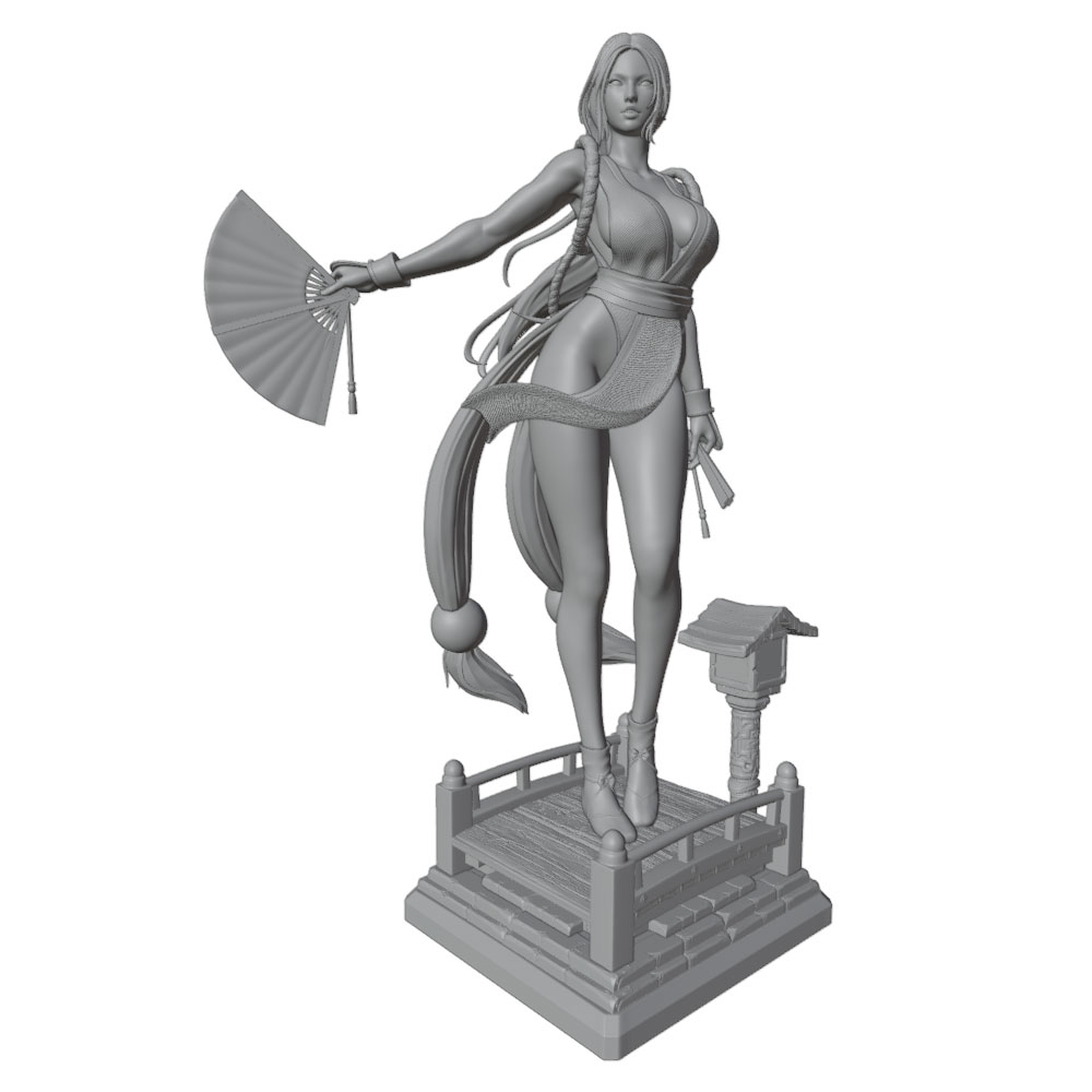 1/24 Sexy Long-Haired Girl Min - đánh giá và giá 3D Printing Nyc