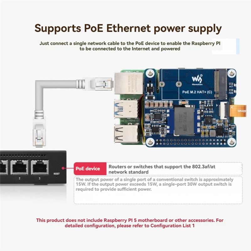 Waveshare M. 2 HAT+ (C) Adapte - đánh giá và giá Raspberry Pi 3D Print