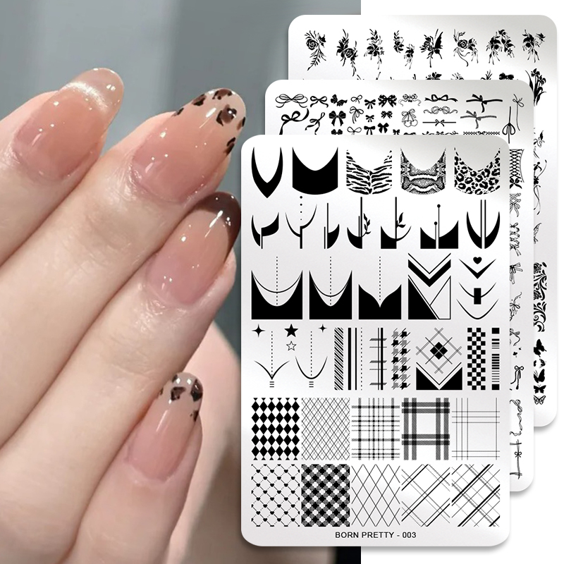 BORN PRETTY Leaves Flower Nail - đánh giá và giá 3D Printing Template