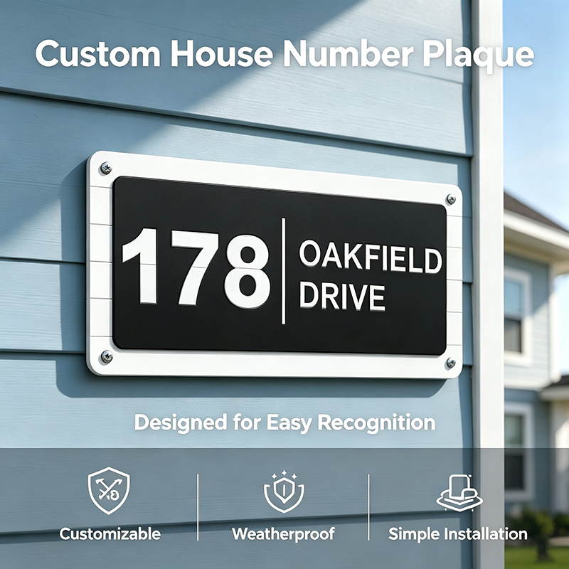 Custom 3D Printed House Number - đánh giá và giá 3D Printing Wall
