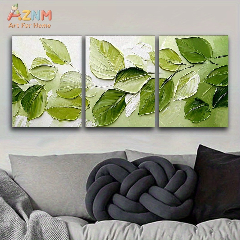 AZNM 3D Textured Green Leaf Im - đánh giá và giá 3D Printing Wall