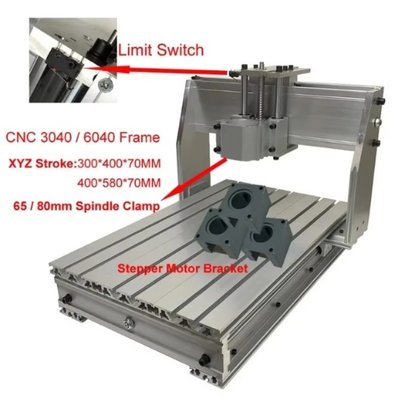 Aluminum CNC 3040 6040 Frame K - đánh giá và giá Stepper Motor