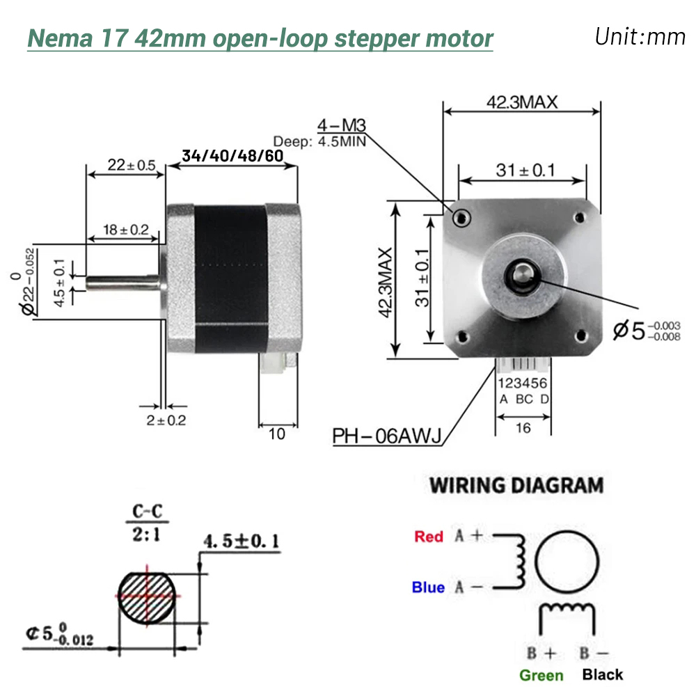 Nema17 Stepper Motor 42 Motor  - đánh giá và giá Stepper Motor