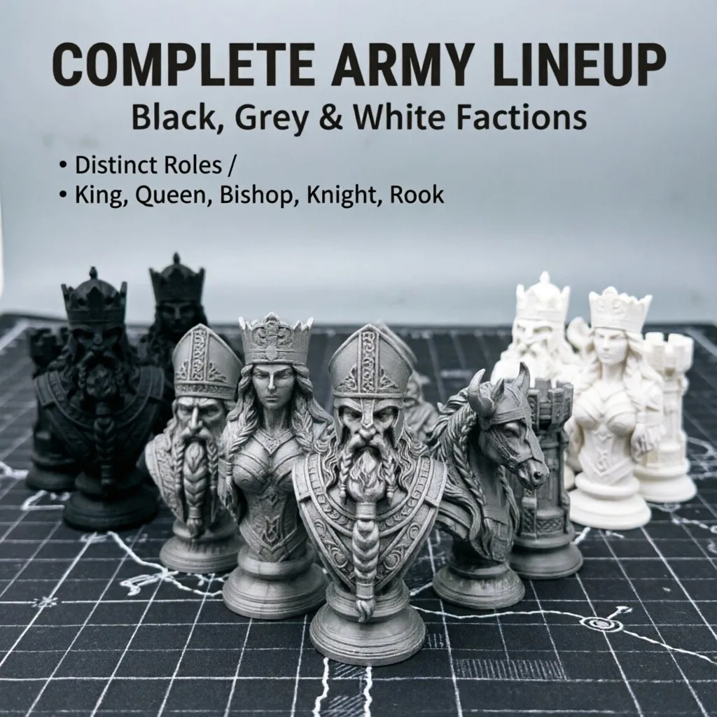 10cm 3D Printed Chess Pieces,  - đánh giá và giá 3D Printing Chess