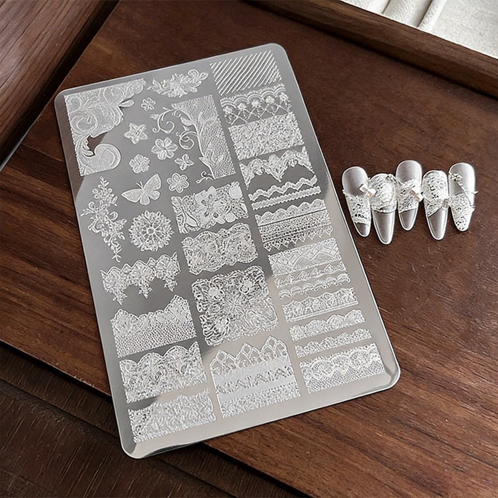 9*15cm 3D Lace Butterfly Nail  - đánh giá và giá 3D Printing Template