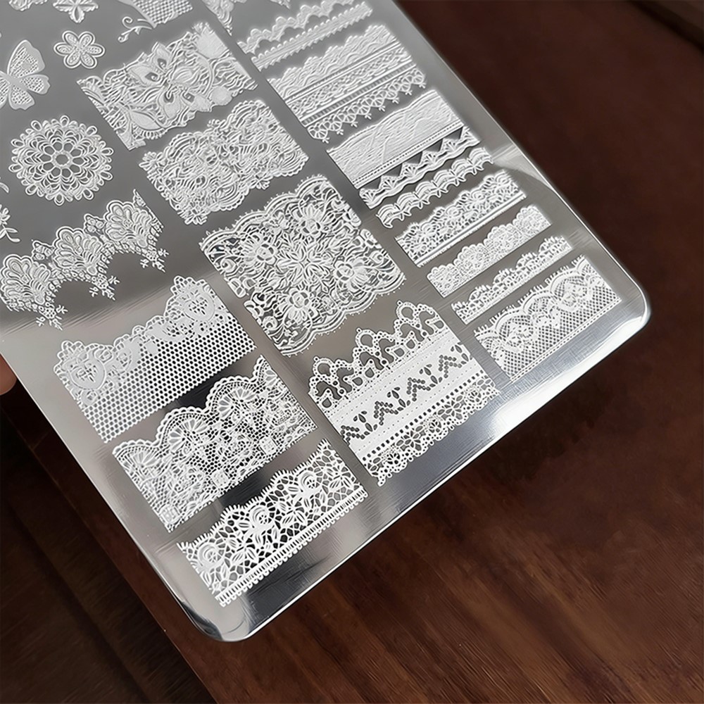 9*15cm 3D Lace Butterfly Nail  - đánh giá và giá 3D Printing Template